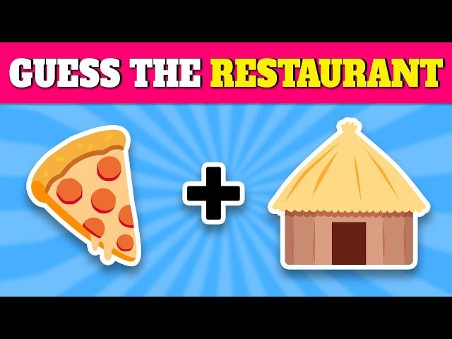 Guess the Fast Food Restaurant by Emoji? | Fast Food Emoji Quiz