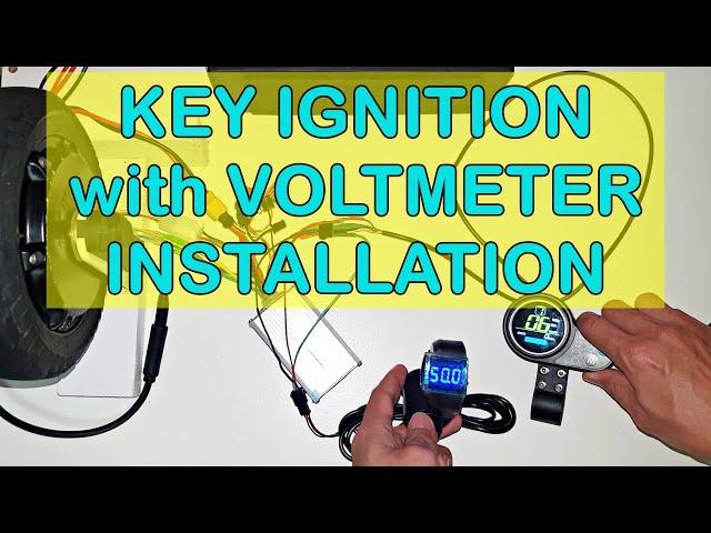 INSTALLING KEY IGNITION WITH VOLTMETER TO ELECTRIC SCOOTER [TAGALOG] PAANO MAGKABIT NG KEY IGNITION