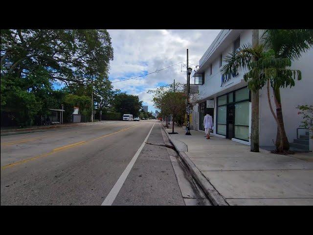 4K Buena Vista Neighborhood , Fall Cycling Virtual Travel Tour , Miami Florida , November 2024