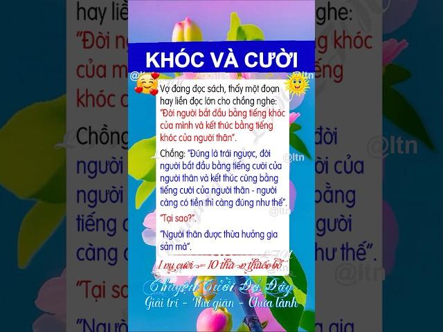 KHÓC và CƯỜI - Giải Trí Số 1 - Cười Vui Mỗi Ngày - Giải Trí, Thư Giãn, Chữa Lành - LTN.  #ltn