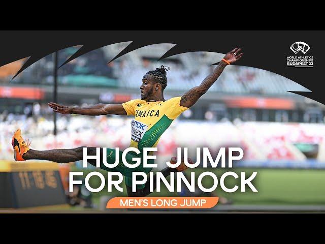 's Pinnock flies out to huge world lead | World Athletics Championships Budapest 23