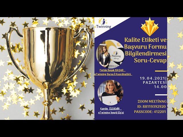 Kalite Etiketi ve Başvuru Formu Büyük Webinarı