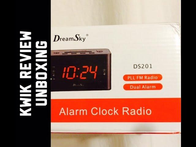 Review Unboxing DreamSky Large Display Dual Alarms Clock With FM Radio ,Battery Backup ,Sleep Timer