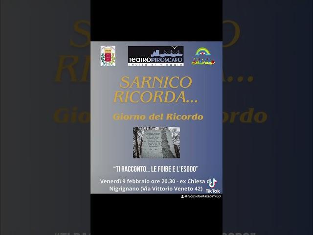 GIORNATA DEL RICORDO #sarnico