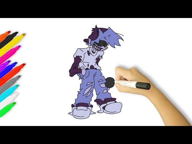 How to Draw Silly Billy | Friday Night Funkin Mod