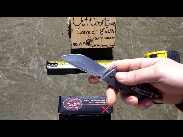 Outdoor Edge Conquer 3" EDC blade Review