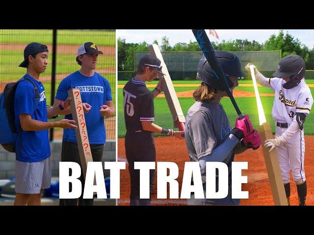 We Asked Baseball Players to TRADE Their Bat For a MYSTERY BOX!