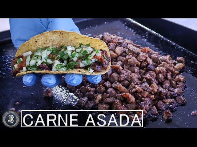 Taqueria Style Carne Asada Tacos - Blackstone Griddle