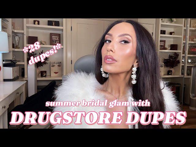 Summer Bridal Glam Using Only DRUGSTORE DUPES! | Cheryl Burke