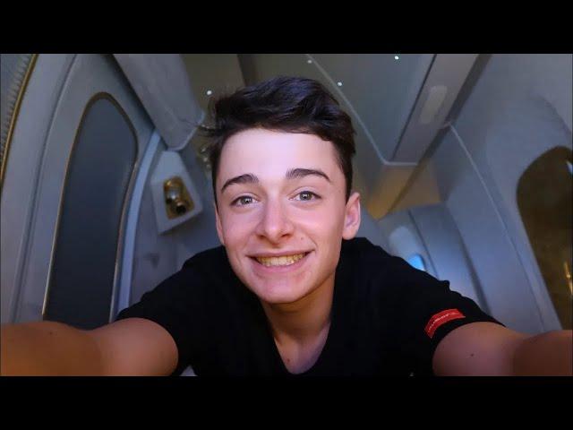 Noah Schnapp - I Flew Emirates First Class and It Was Insane!