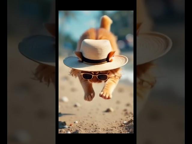 Barefoot, bronzed, and beach-bound. #beach #catvideos #cutebaby