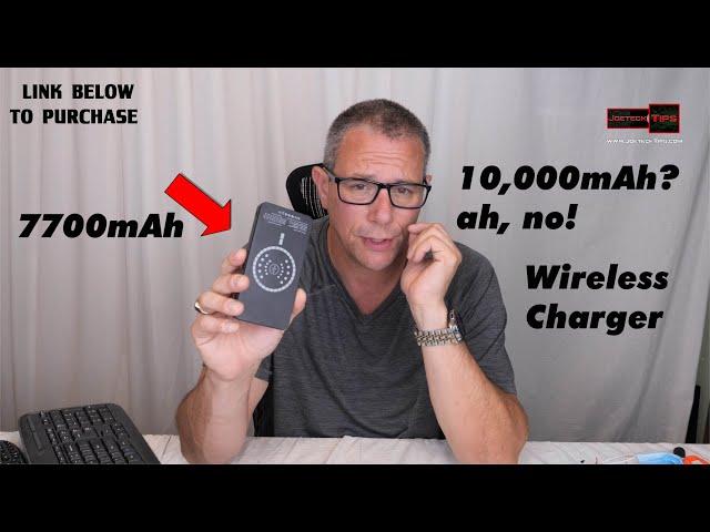 7700mAh Wireless charger review | JoeteckTips