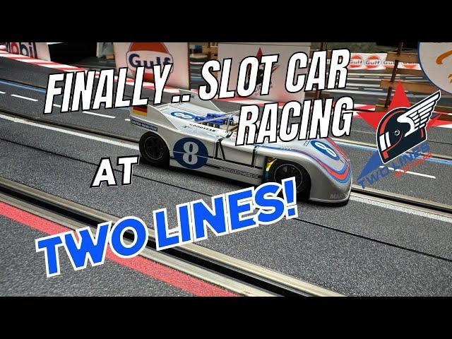 Finally Slot Car Racing at Two Lines Speedway!