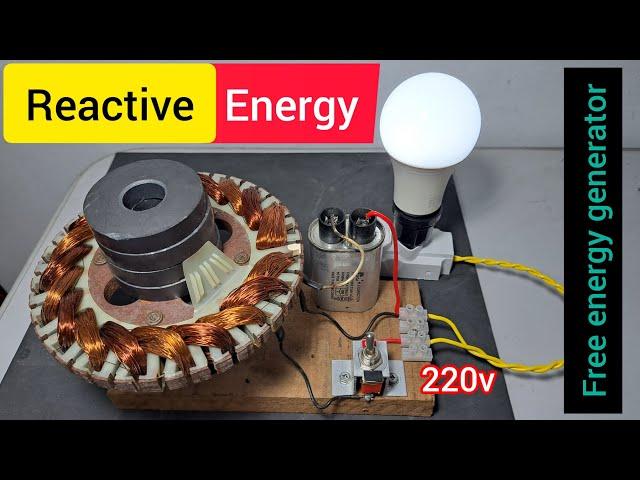 Free Energy Generator With Ceiling Fan Motor!