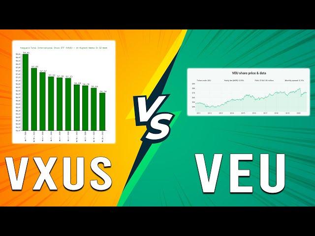 VXUS vs VEU - Which Vanguard International ETF To Choose? (Side-By-Side ETF Comparison)