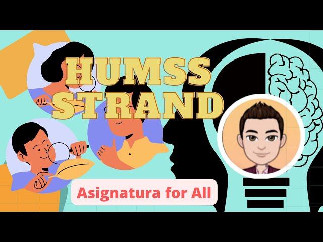 HUMSS STRAND|With Subjects|Asignatura for all