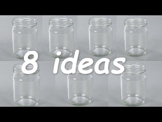 DIY / 8 Best Ideas from recycled Glass jars.