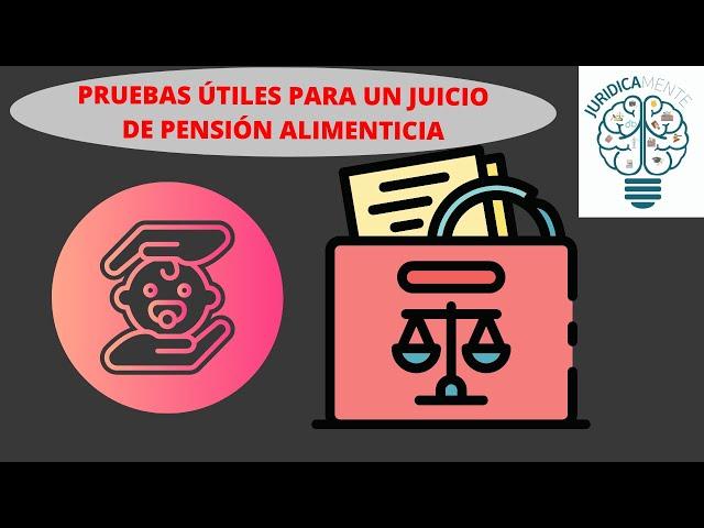 PRUEBAS ÚTILES PARA UN JUICIO DE PENSIÓN ALIMENTICIA