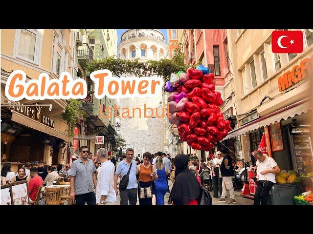 Exploring Around Galata Tower Istanbul | Turkey | Walking Tour | Travel | Parivish World | 4K HDR