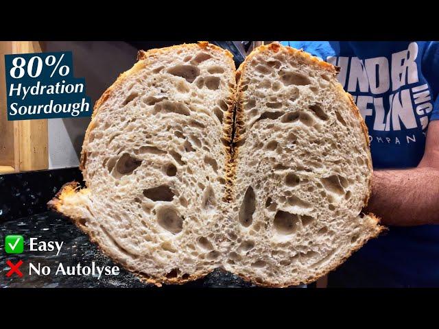 The EASIEST high hydration sourdough bread recipe on YouTube