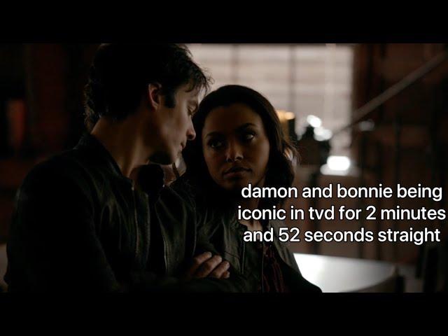 damon and bonnie being iconic in tvd for 2 minutes and 52 seconds straight