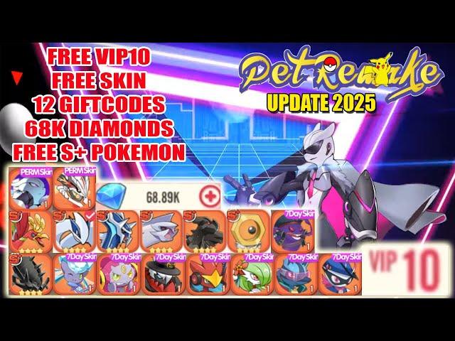 Pet Remake Gameplay & 12 Giftcodes - Free V10 & Free S+ & Skin & 68K Diamonds | Pocket Incoming