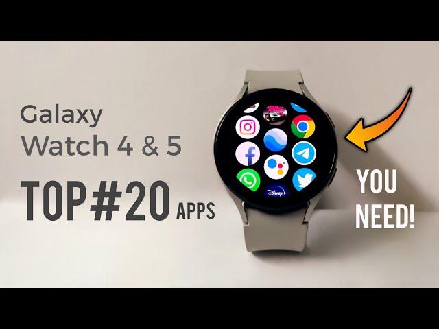 TOP 20 Apps Work on Galaxy Watch 4 & 5 !