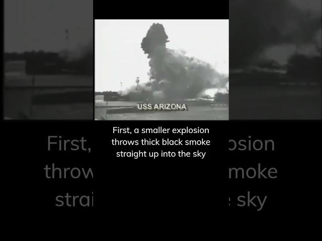 What caused USS Arizona to explode the way she did?