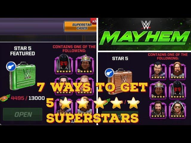 WWE Mayhem - 7 Ways To Get 5 Star Superstars #gamingchannel #trending #gamingvideo