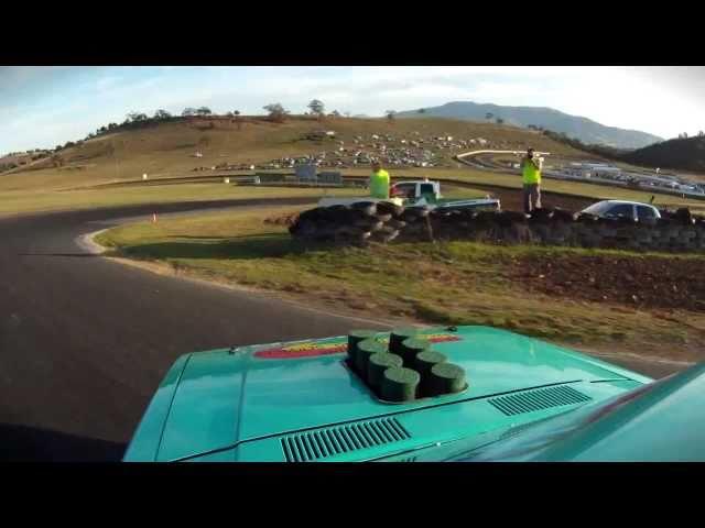 lloyd Smith Falken V8 Corolla - Takes out Rd.2 of Tas Drift 2011