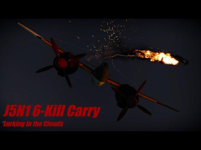 LURKING IN THE CLOUDS! | J5N1 6-Kill Carry | War Thunder Air RB