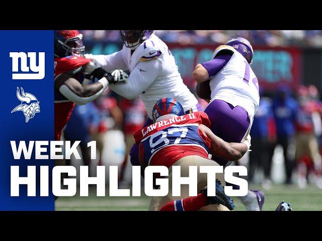 Game Highlights: Giants vs. Vikings | New York Giants