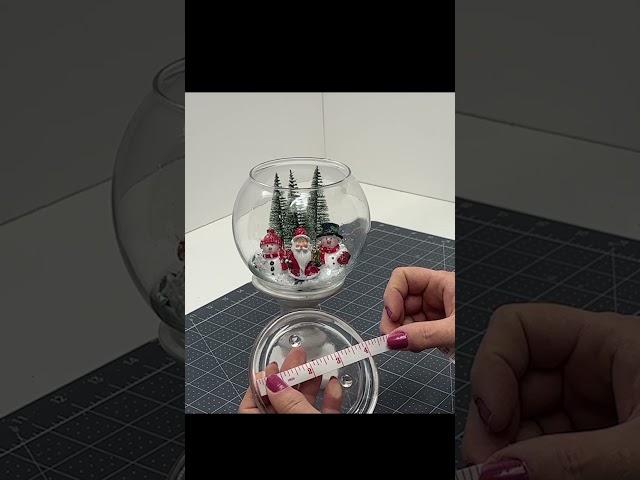 Snow Globe Candle Holder/Dollar Tree DIY/High End DIY