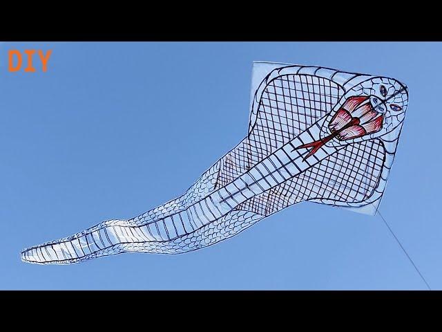 How to Make Snake Kite At Home | DIY Kite -Art Crafts And Ideas By SD