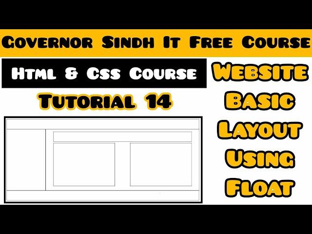 How To Create Website Page Layout in Html CSS | Using Float | HTML Tutorial for Beginners