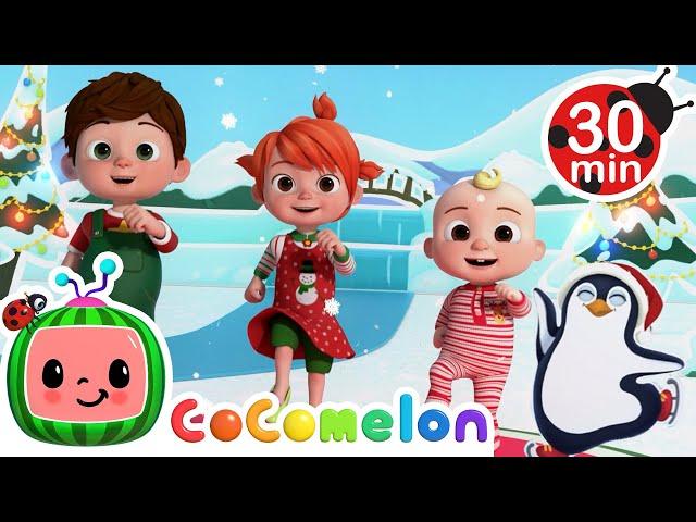 Jingle Bells All The Way! | Christmas Songs for Kids | Dance with CoComelon | Moonbug Christmas Kids