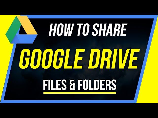 How to Share Google Drive Files or Folders with a Link