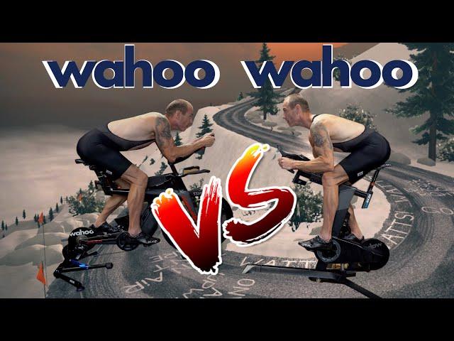 Wahoo Kickr BIKE V Wahoo Kickr TRAINER on Alpe du Zwift