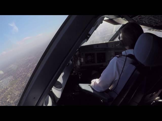 Capital views: approach into London City Airport