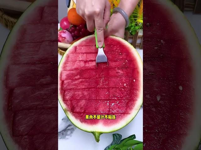 It is convenient to eat melon with this set of tools, don't miss it #watermelon-cutting