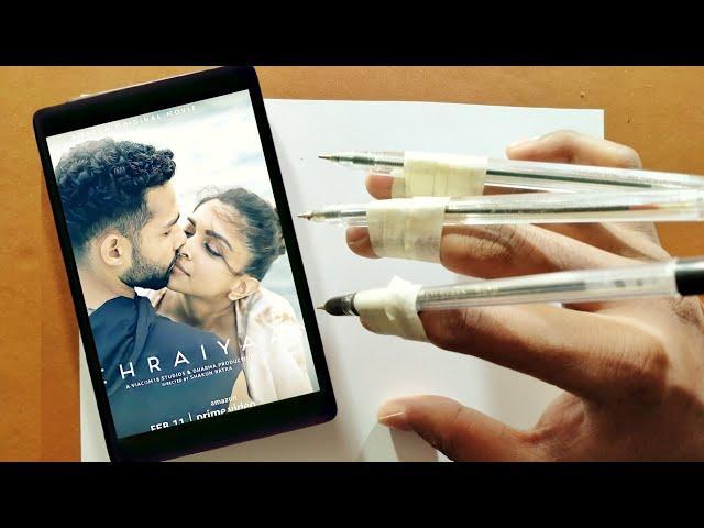 Drawing Gehraiyaan Deepika Padukone and Siddhant Chaturvedi | Scribble Art | Sanjay m Arts