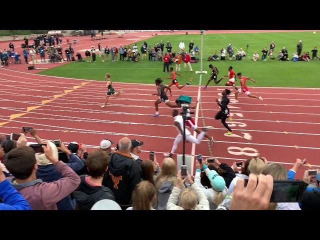 Matthew Boling  crushes 100 meter at Texas State Track Meet 10.13 100 meter dash