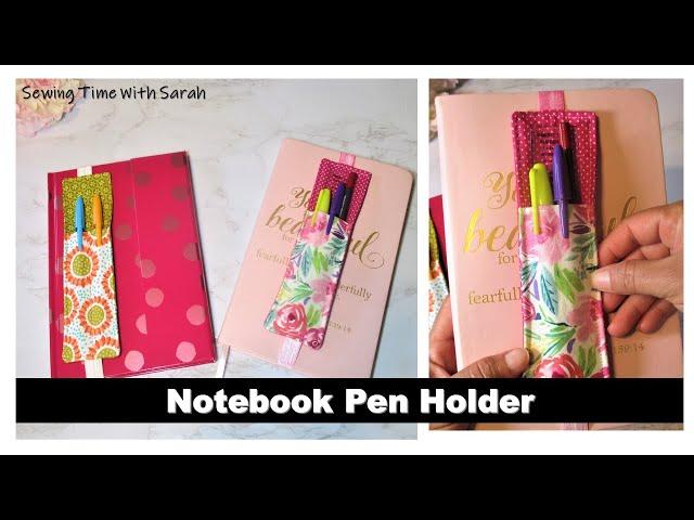 Christmas Gift Idea: 10 MINUTES SEWING: NOTEBOOK PEN HOLDER