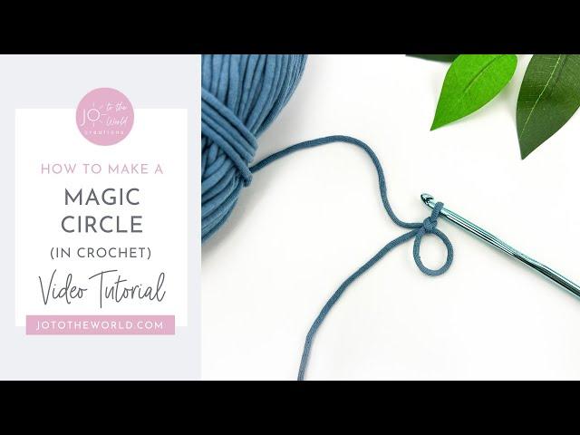 How to Make a Magic Circle in Crochet (Easy!) for Beginners - Step by Step Slowly