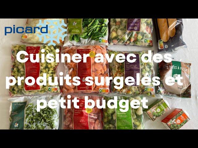 Retour de courses et idées repas avec des produits surgelés