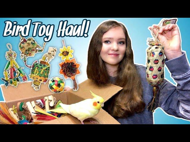 HUGE BIRD TOY UNBOXING From Planet Pleasures! | What Toys Should You Get Your Bird?