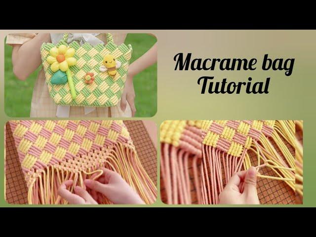 Macrame bag tutorial / Macrame bag @diymacramee