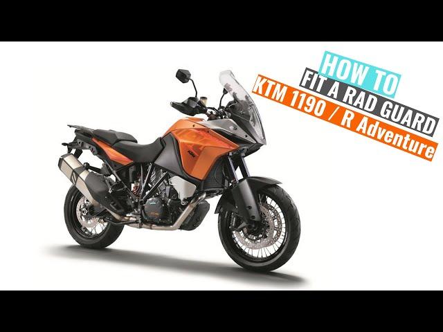 KTM 1190 & 1190-R Adventure 2013 - 2016 Rad Guard fitting instructions