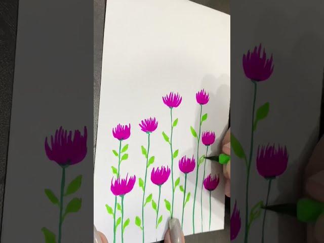 Easy Flower Drawing | Uniquearts