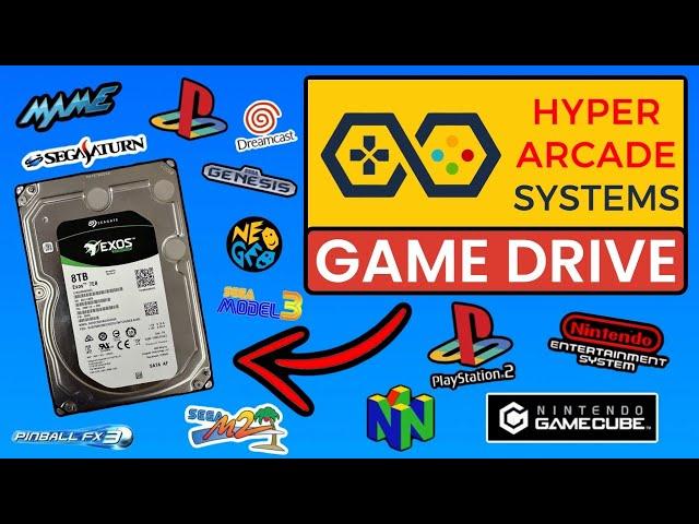 Hyper Arcade Systems 8TB 4 Frontend Game Drive Comes COMPLETELY LOADED!